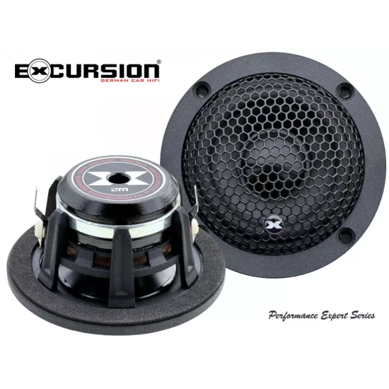 Excursion PX-2M  2 średniotonowe głośniki samochodowe (midrange) o średnicy 50/73mm - 3ohm, 60/150W, 86.5dB, 200-20000Hz, neodym, maskownice, głębokoś